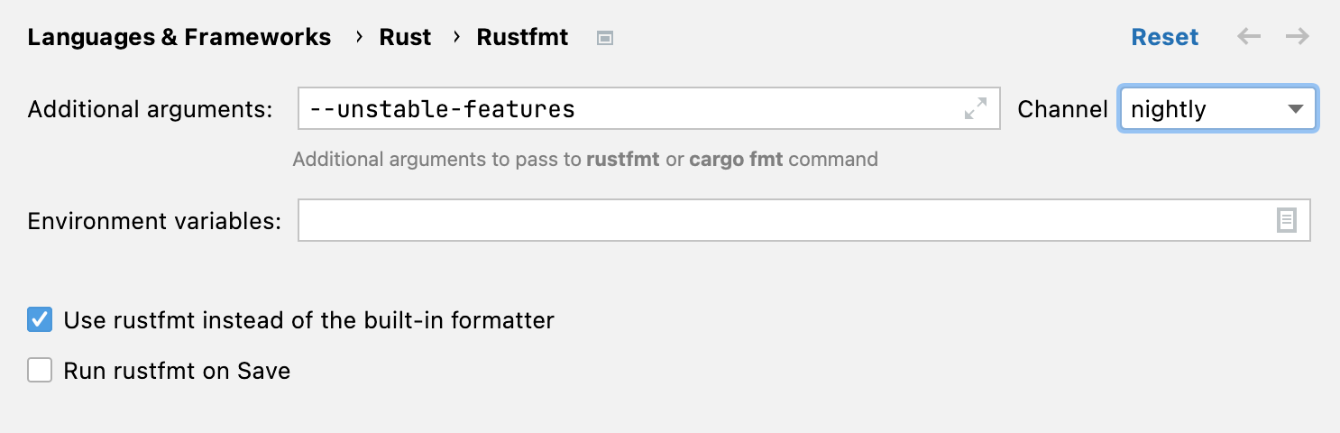 Code Style And Formatting - Rust | Jetbrains Marketplace