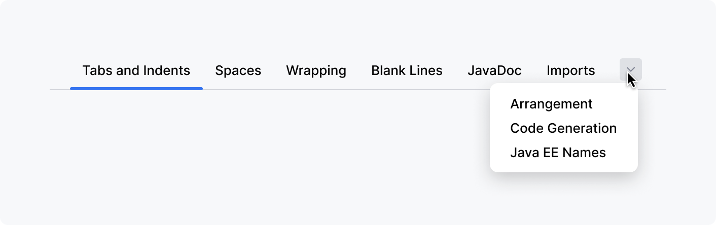 Hiding tabs that do not fit Hiding tabs that do not fit