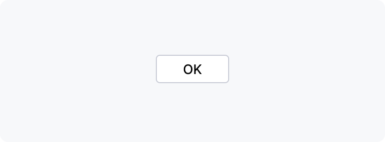 An incorrect button with a generic 'OK' label