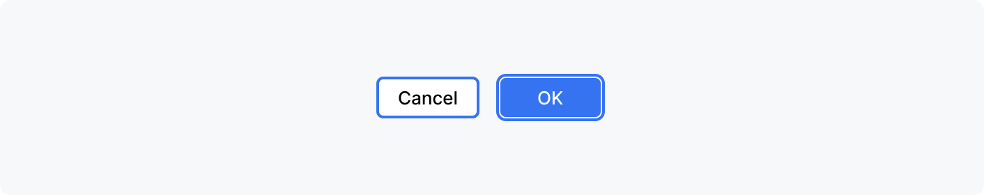 'Cancel' button in a focused state