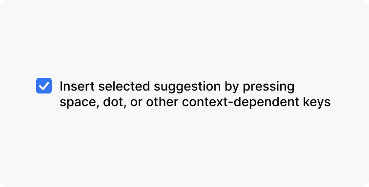 A correct checkbox with the label on the right