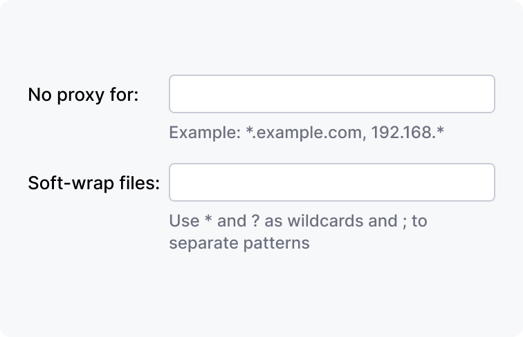 Input format requirements