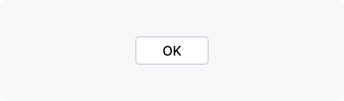 An incorrect button with a generic 'OK' label