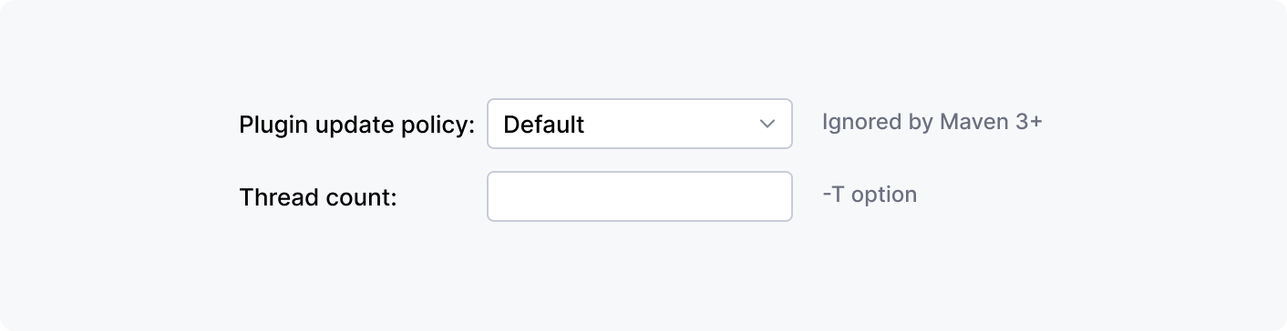 Input fields with inline texts on the right