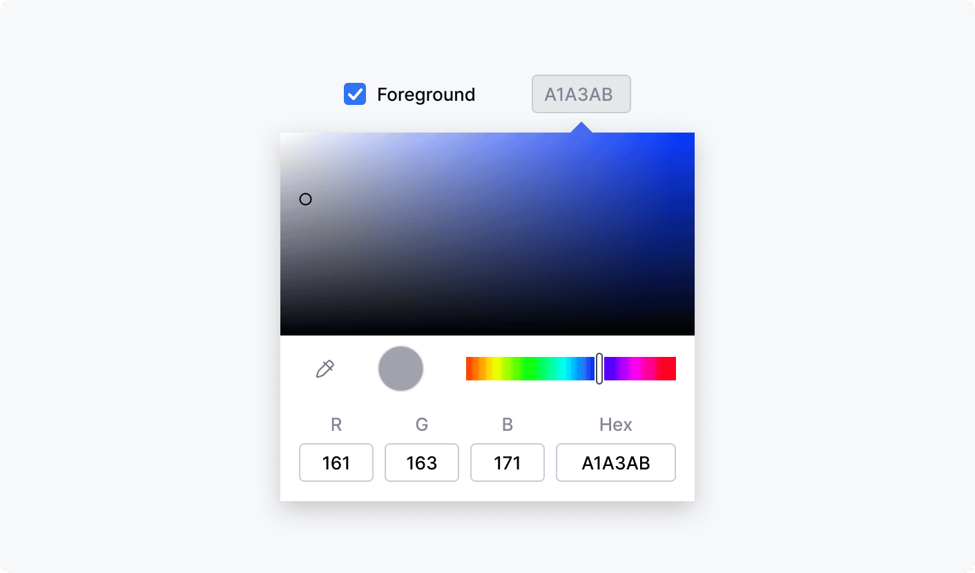 Input colour box Input colour box