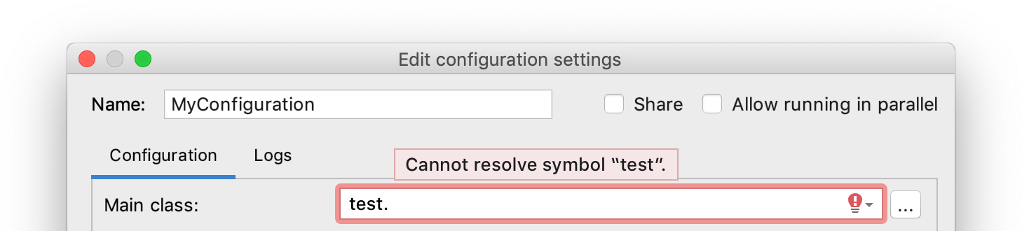 Input field bulb