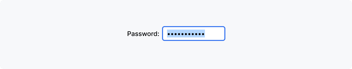 Input focus selection Input focus selection
