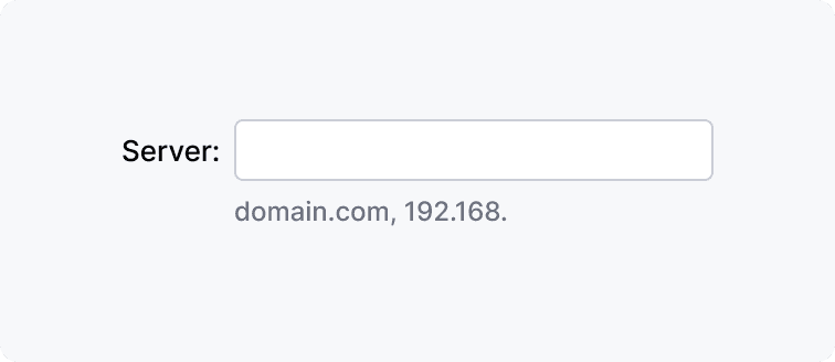 Input placeholder example correct