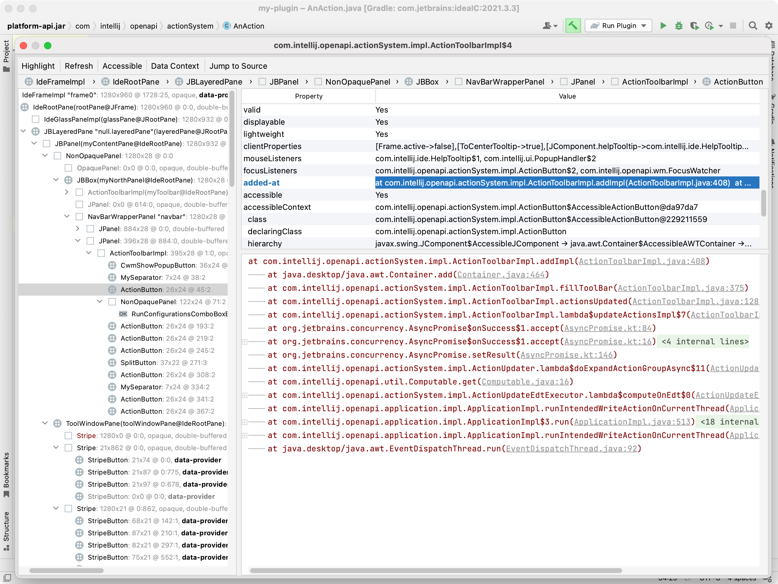 added-at stack trace