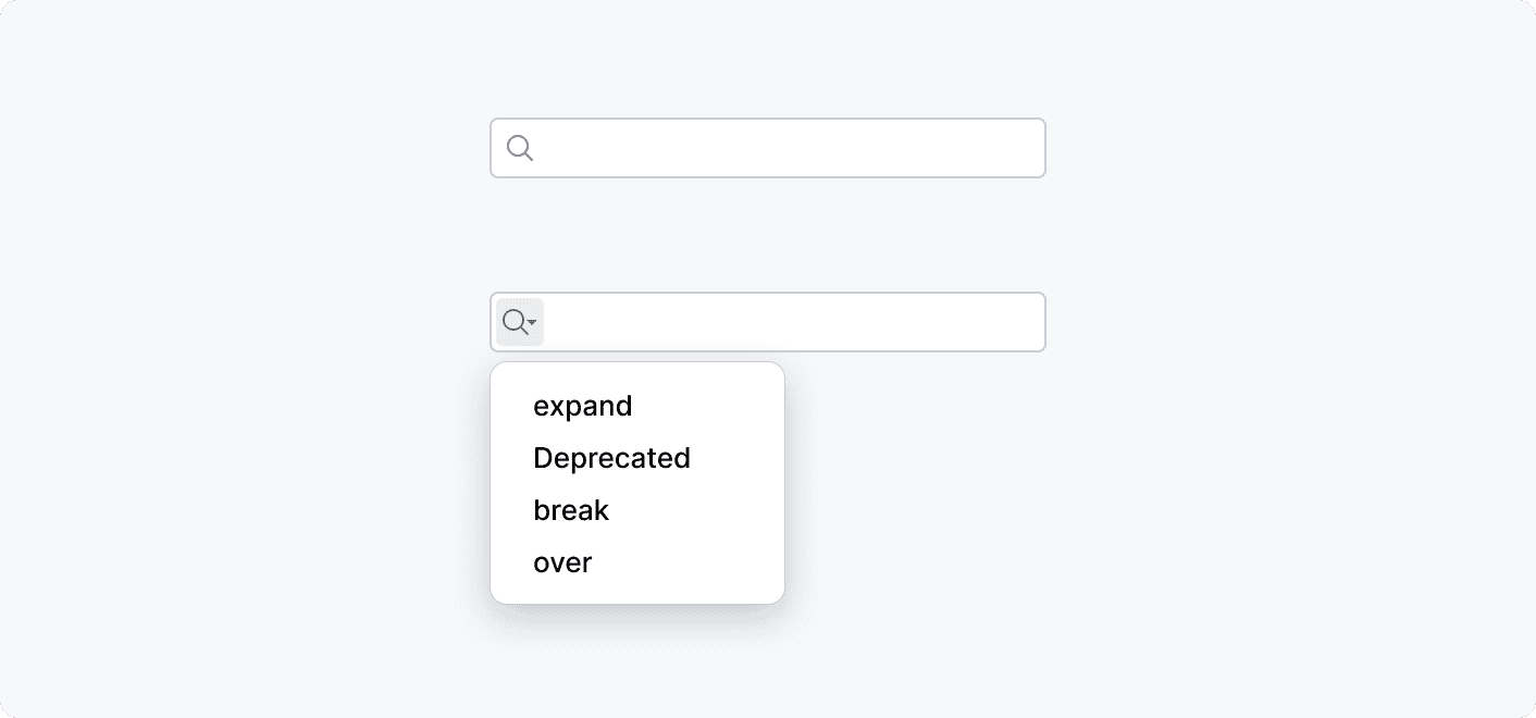 Search field history