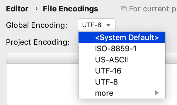 Settings incorrect