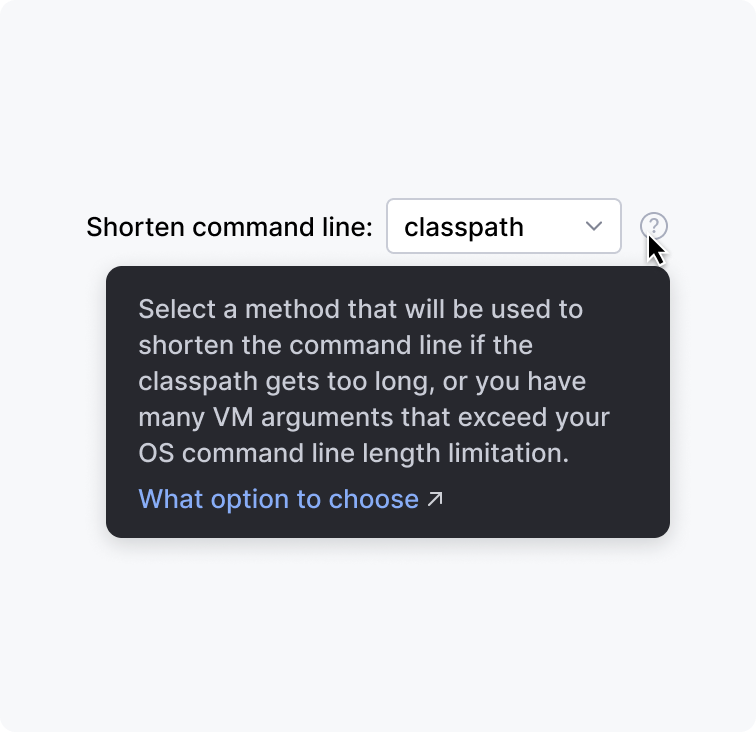 A tooltip with a long help text