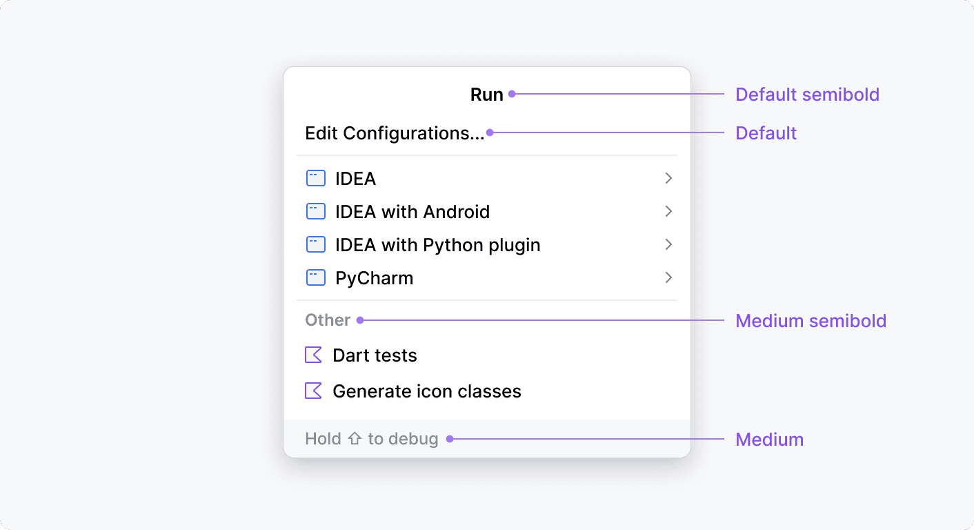 Typography example 1 Typography example 1