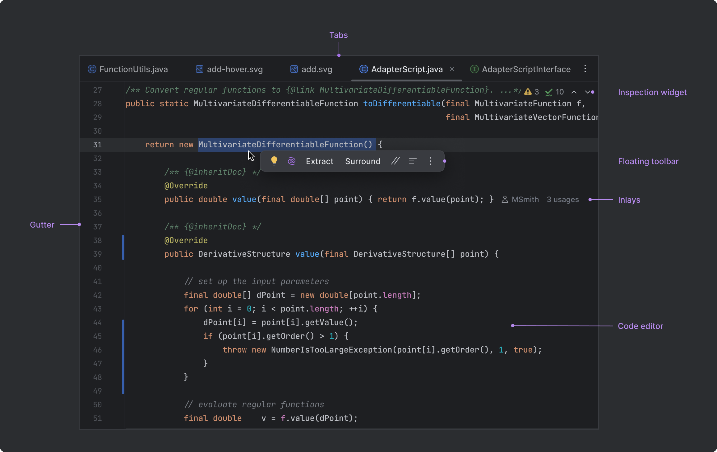 User interface overview | IntelliJ Platform Plugin SDK