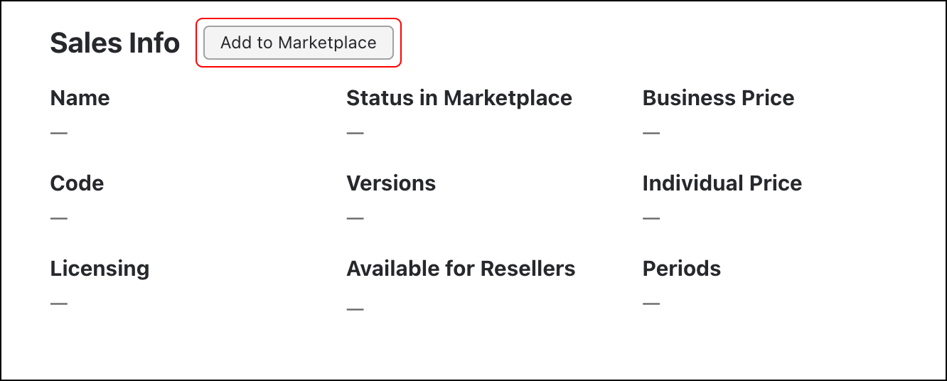 Add to Marketplace