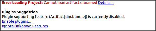 Artifact Type of Feature