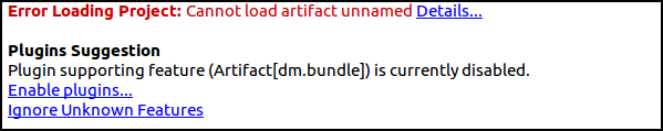 Artifact Type of Feature Artifact Type of Feature