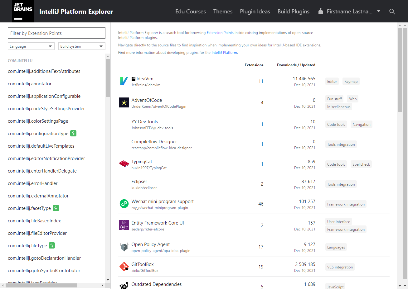 IntelliJ Platform Explorer