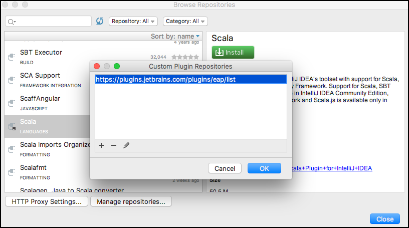 Add Custom Plugin Repository in IntelliJ IDEA