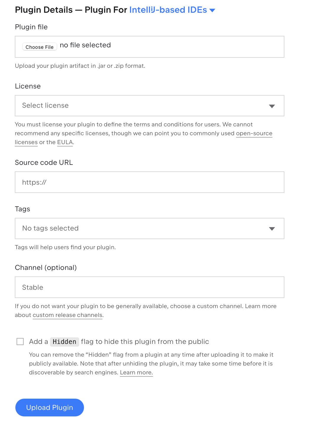 Select vendor from the list